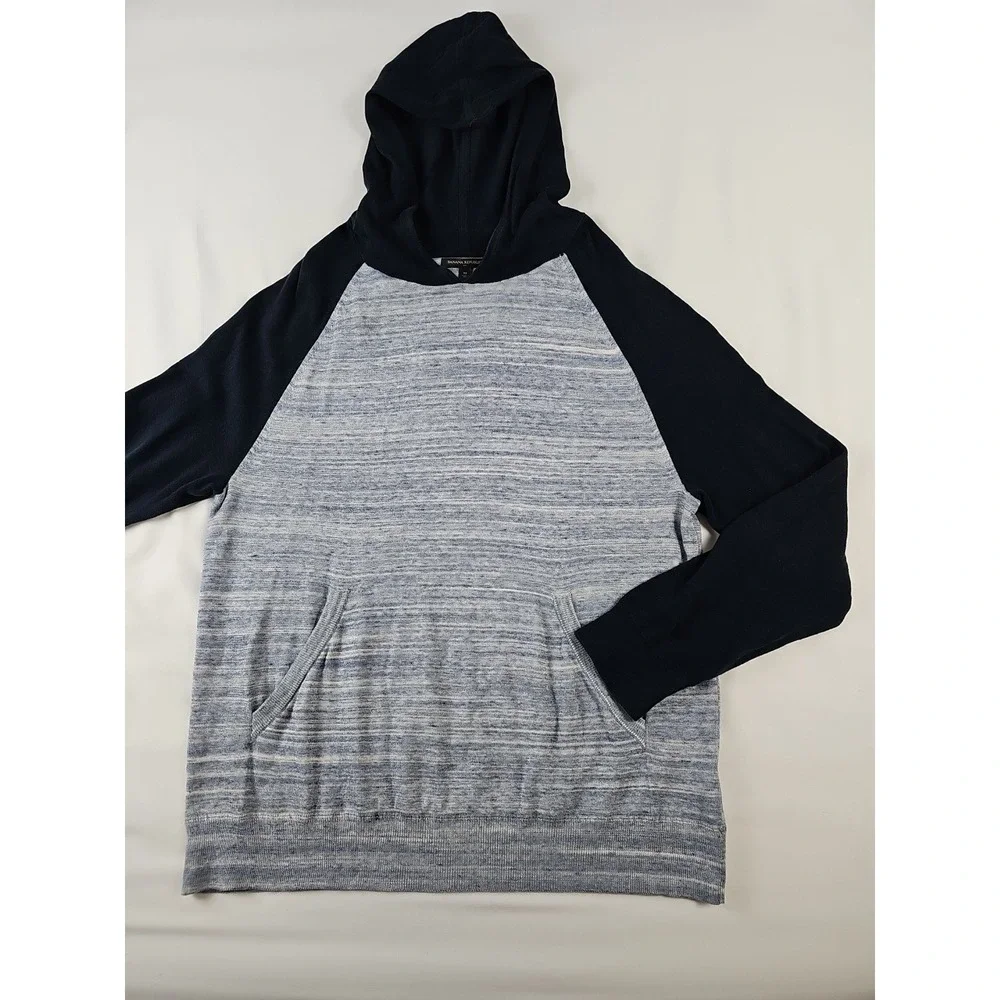 Banana Republic Blue hoodie‎ Sweater Sweatshirt size XL